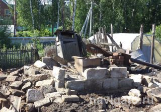 Сгоревшая баня