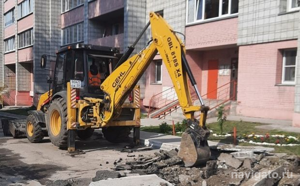 Ремонт двора на Печатников