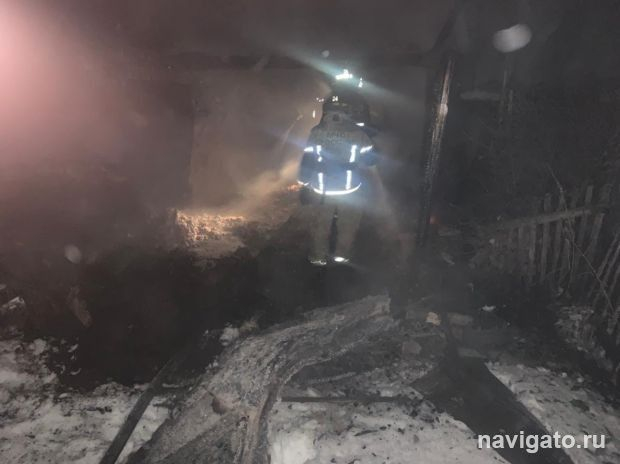 В пожаре погиб мужчина