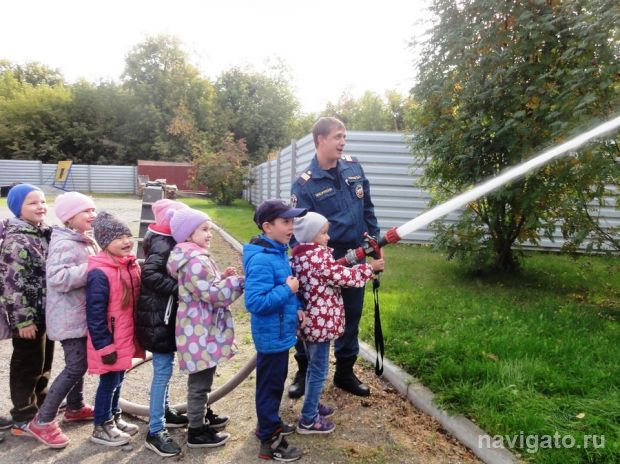 В роли пожарного