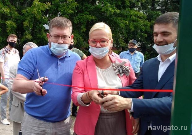 Анна Терешкова открыла спортивную площадку на Шлюзе