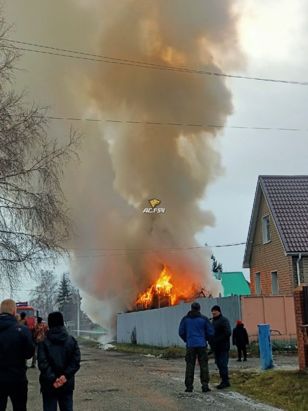 В Советском районе сгорел частный дом