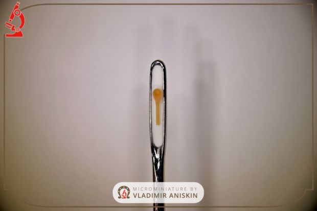 Самую маленькую ложку в мире сделал Владимир Анискин