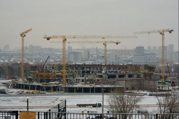 Ледовая арена в Новосибирске готова на 35 процентов