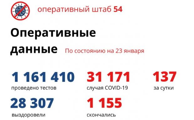 1155 человек умерли в Новосибирской области от коронавируса