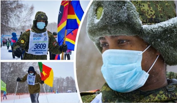 Африканские курсанты прошли 5 километров на «Лыжне России»