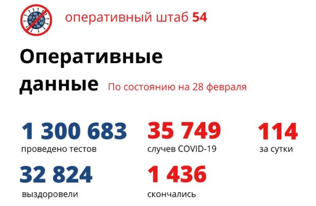 С марта 1436 человек умерли от COVID в Новосибирской области