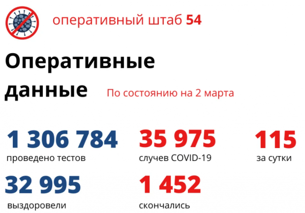 115 новосибирцев заболели коронавирусом за сутки