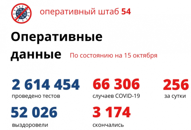 В регионе 256 человек заболели ковидом за сутки