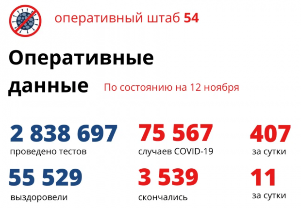 407 новосибирцев заболели ковидом за сутки и 213 вылечились