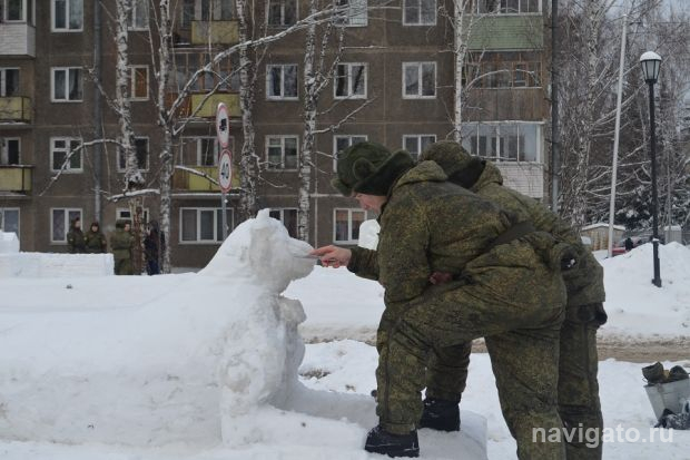 Курсанты НВВКУ вновь сделают фигуры из снега