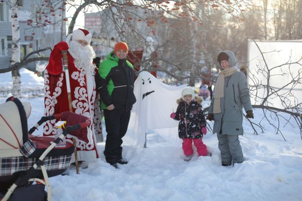 Зимняя забава с заморозкой на ОбьГЭС удалась на славу