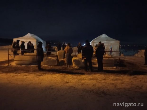 Чуть больше 1000 человек окунулись в иордань в Советском районе