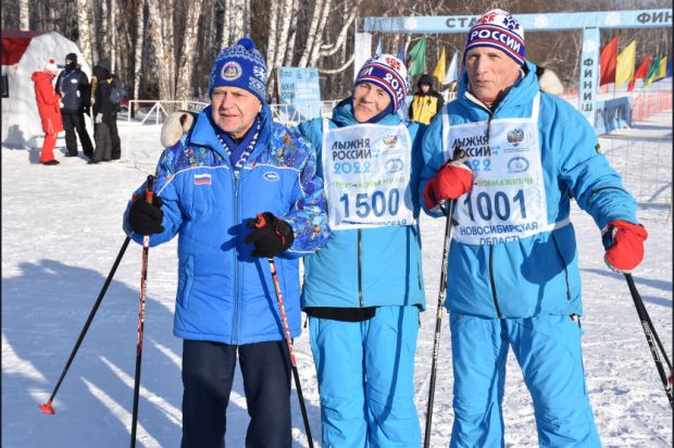 В юбилейной «Лыжне России» приняли участие 7 500 человек