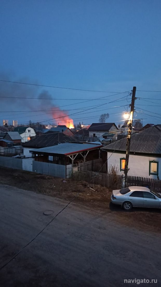 В Советском районе огнем уничтожен жилой дом и надворные постройки