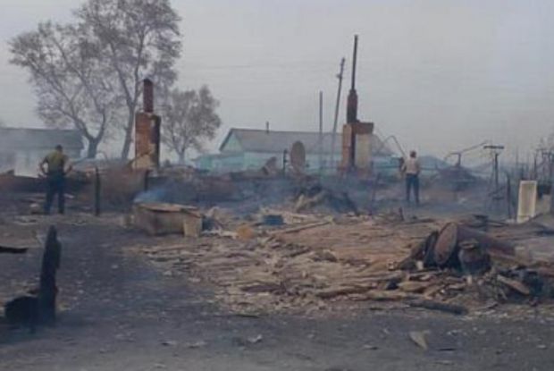 Пожары бушуют в Новосибирской области