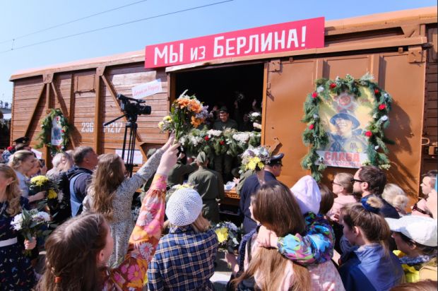 Более 3500 человек встречали ретро-поезд «Эшелон Победы»