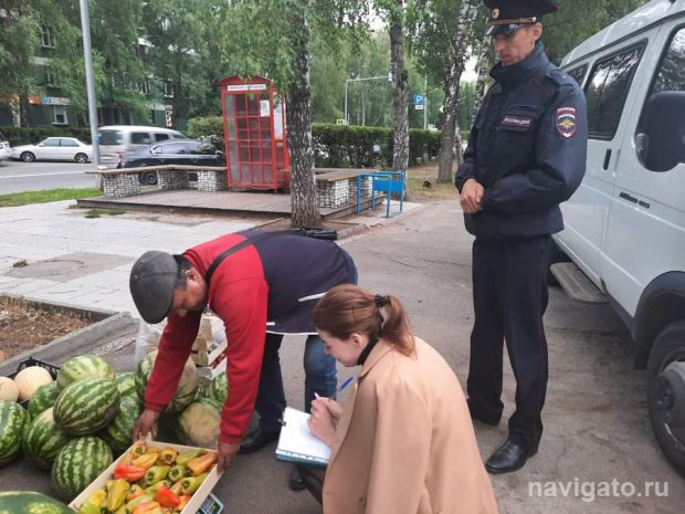 Более 170 килограммов фруктов, овощей и бахчевых изъяли в Советском районе