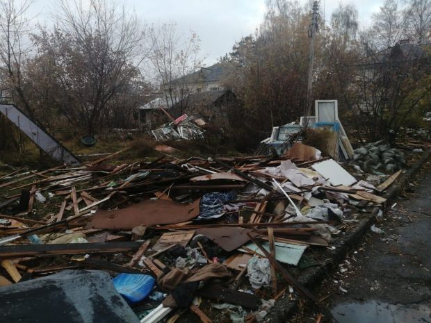 Свалку строительного мусора около дома по Ветлужской, 3 убрали