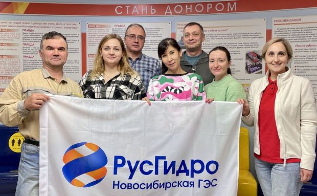 63 литра крови сдали сотрудники Новосибирской ГЭС для нуждающихся