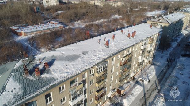 В Советском районе крыши проверили с помощью дронов