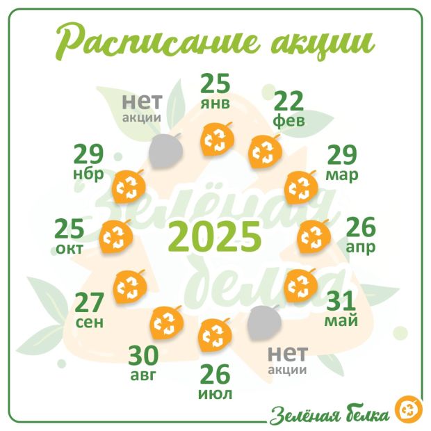 Экоакцию «Зелёная белка» проведут в Советском районе