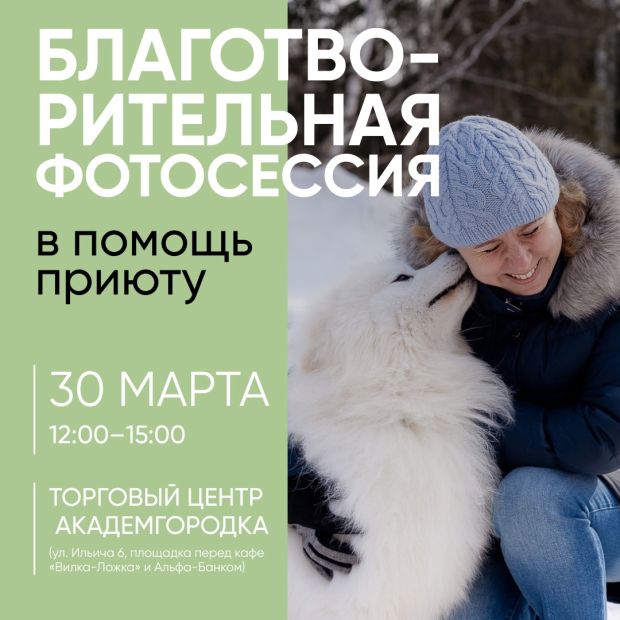 В конце марта пройдет благотворительная фотосессия в помощь собакам