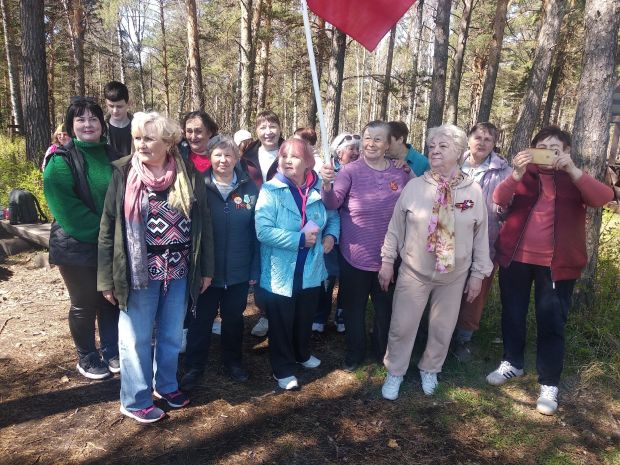 Новосибирцы приняли участие в акции «Знамя на высоте»