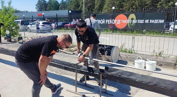 Самый большой люля-кебаб пожарили в Советском районе