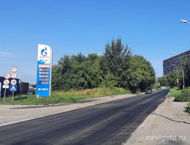 Два участка автодорог отремонтировали в Советском районе