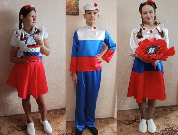 Ребята с ОбьГЭС участвуют в онлайн-флешмобе «Цвета российского флага»