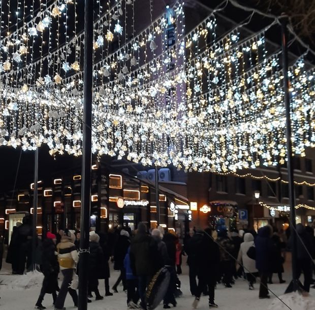 Новогодний декор Новосибирска не уберут до конца февраля